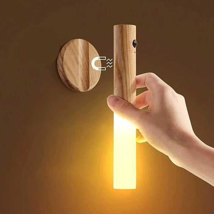 Wireless Motion Sensor LED Wall Light – USB Rechargeable Magnetic Night Lamp