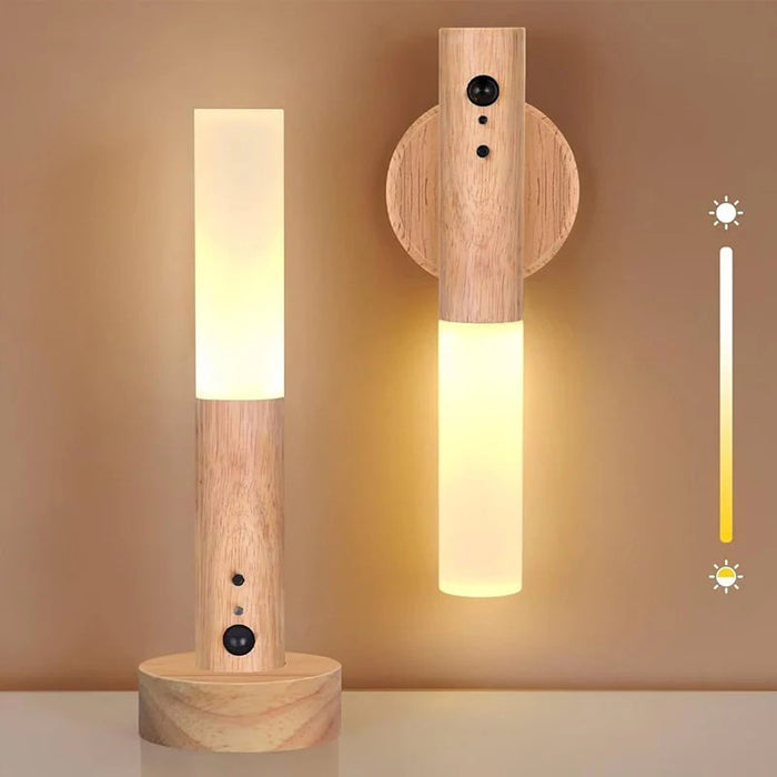 Wireless Motion Sensor LED Wall Light – USB Rechargeable Magnetic Night Lamp