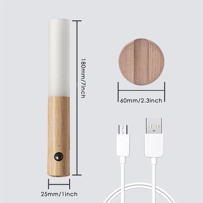 Wireless Motion Sensor LED Wall Light – USB Rechargeable Magnetic Night Lamp