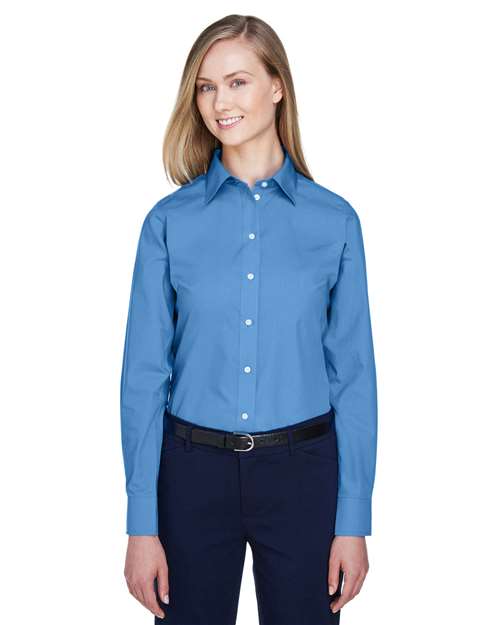 Women's Crown Collection® Broadcloth Woven Dress Shirt