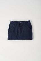 Women's Denim Mini Skirt in Rinse