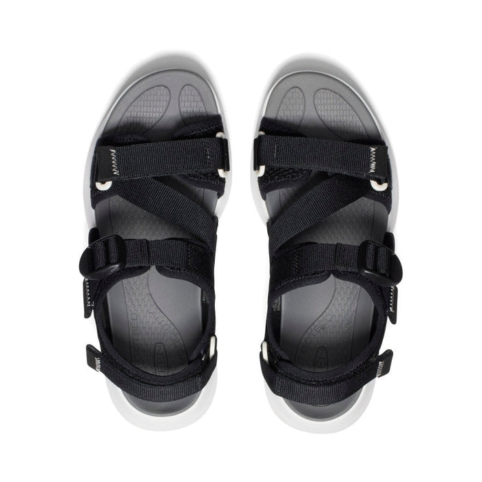 Women's Elle Sport Backstrap Sandal Black Steel Grey