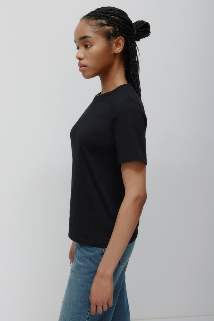 Women's Essential Crew in Black
