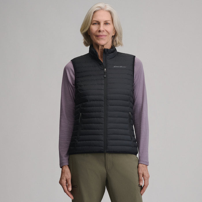 Women's Microlight Down Vest-Onyx-1