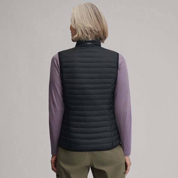 Women's Microlight Down Vest-Onyx-2