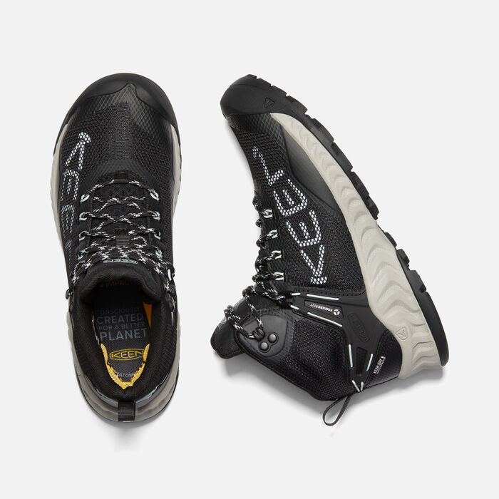 Women's Nxis Evo Mid Waterproof Black Blue Glass