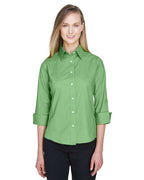 Women's Perfect Fit™ Three-Quarter Sleeve Stretch Poplin Dress Shirt