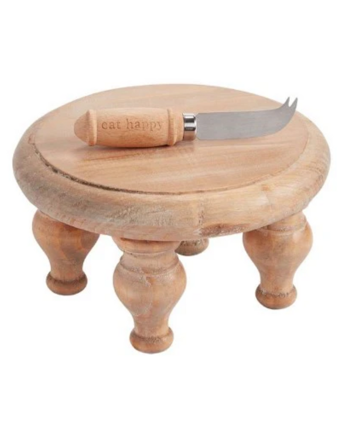 Wood Footed Trivet Set
