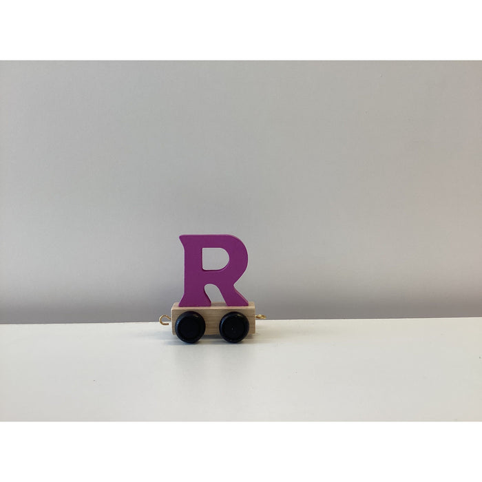Wooden Name Train Letter R