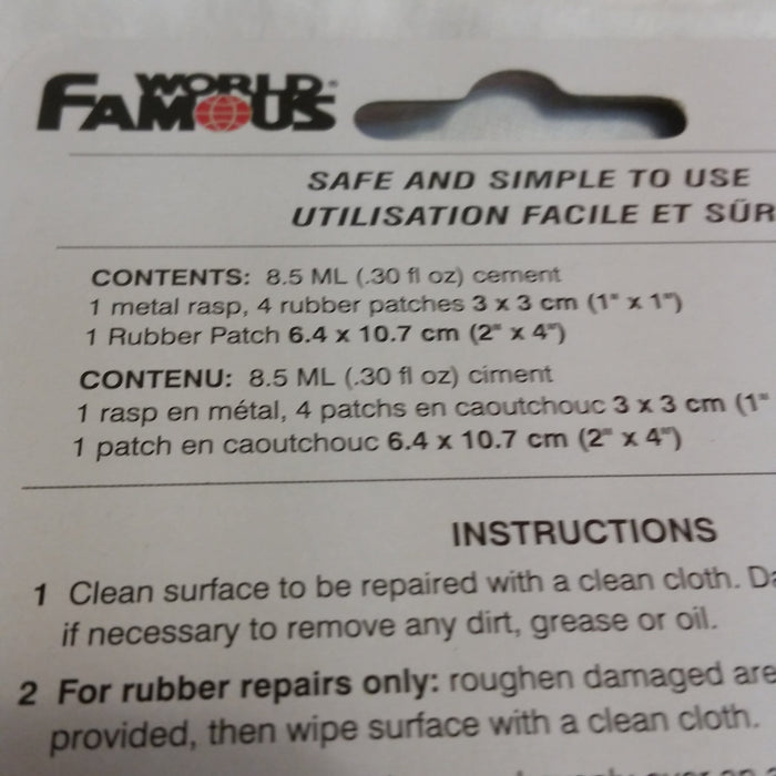 World Famous Repair Kit Universal