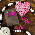XOXO Acrylic Earrings