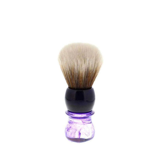 Yaqi Tuxedo Synthetic Shaving Brush, Purple Haze