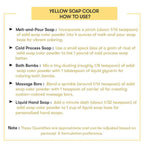 How to use Yellow Soap Color