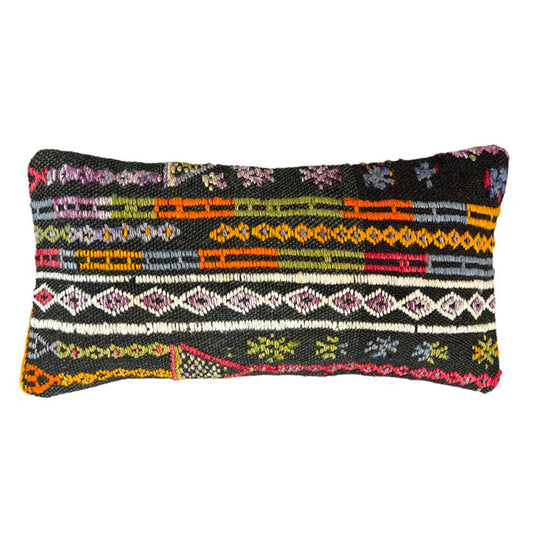 Zephyr II Lumbar Kilim Pillow (8x16)