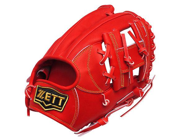 ZETT Pro Japan Steerhide 11.5 inch Infielder Glove - Red #1