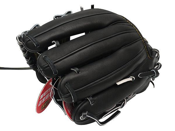 ZETT Pro Japan Steerhide 11.75 inch Infielder Glove - Black #3