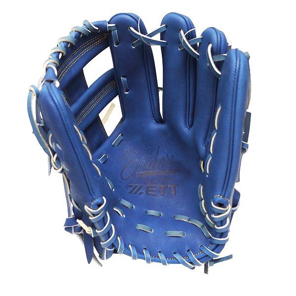 ZETT Pro Japan Steerhide 11.75 inch Infielder Glove - Royal #7